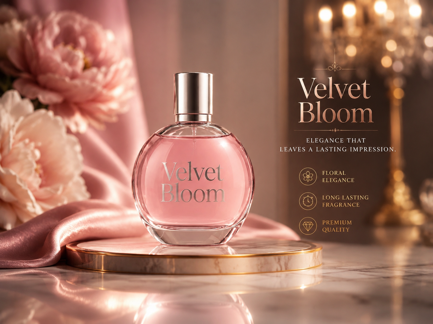 Velvet Bloom - Fresh Floral Perfume for Women (50ml)
