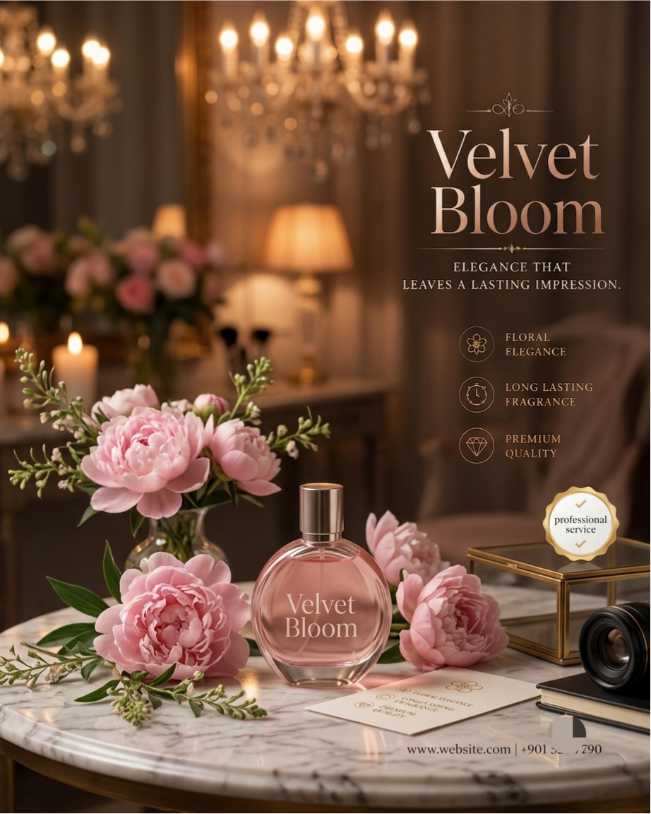 Velvet Bloom - Fresh Floral Perfume for Women (50ml)